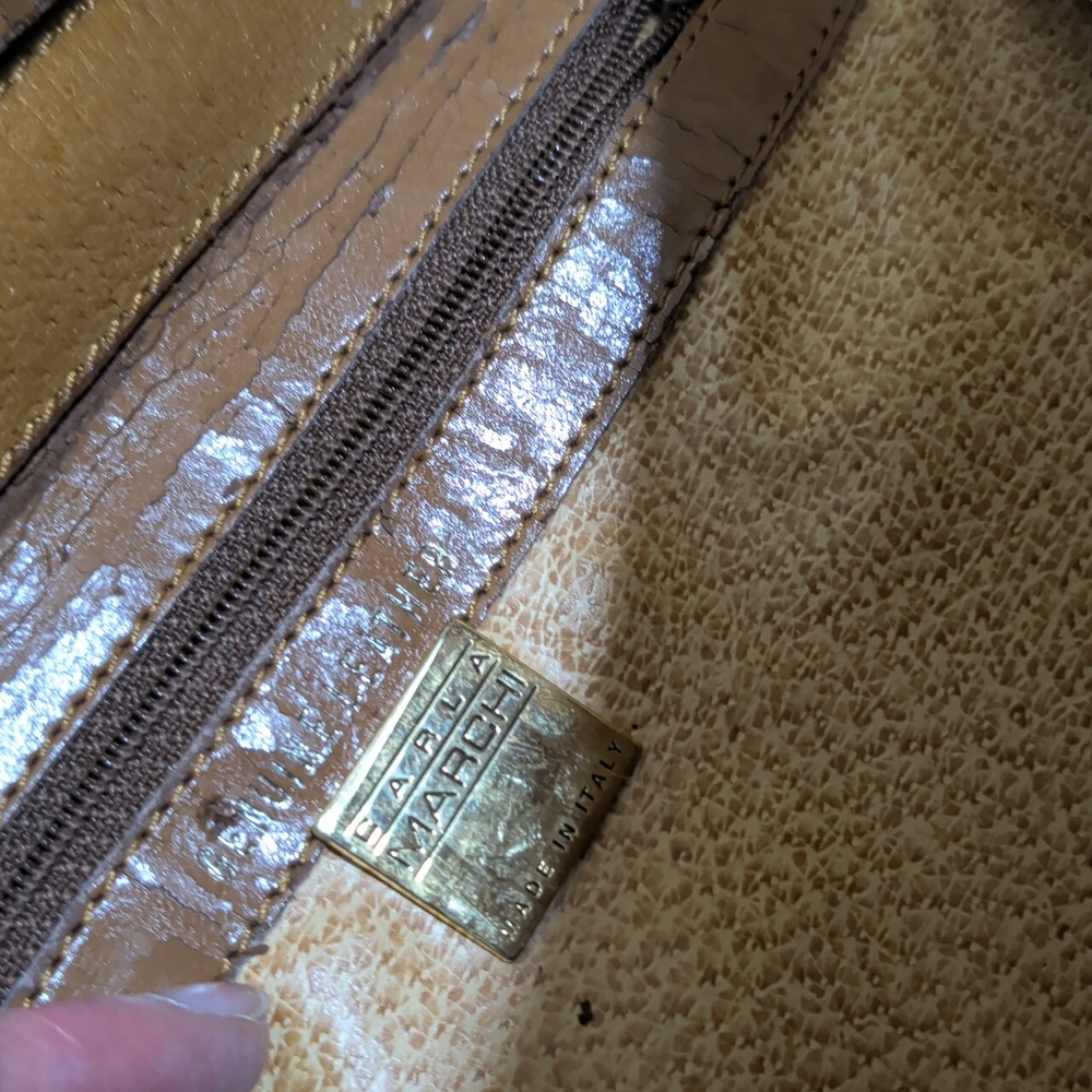Chic Brown Leather Clutch - Picture 2 of 11